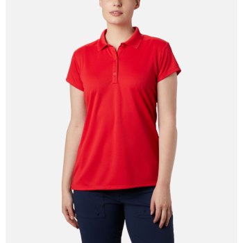 Columbia Ženske Polo Majice - PFG Innisfree Short Sleeve Crvene | XOLB-19735